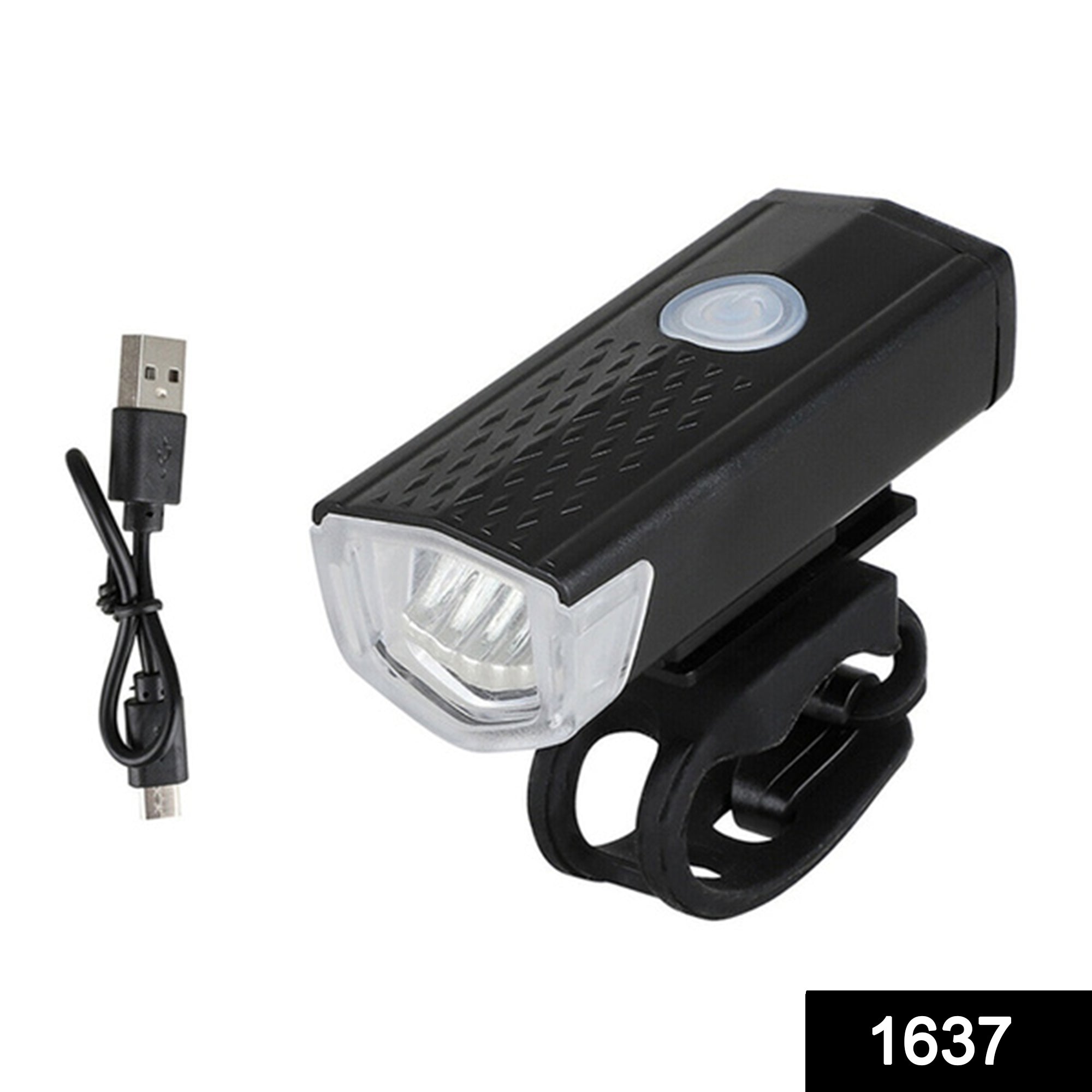 1637 USB Rechargeable Bicycle Light Set 400 Lumen Super Bright Headlight Front Lights DeoDap 1637 USB Rechargeable Bicycle Light Set 400 Lumen Super Bright Headlight Front Lights DeoDap